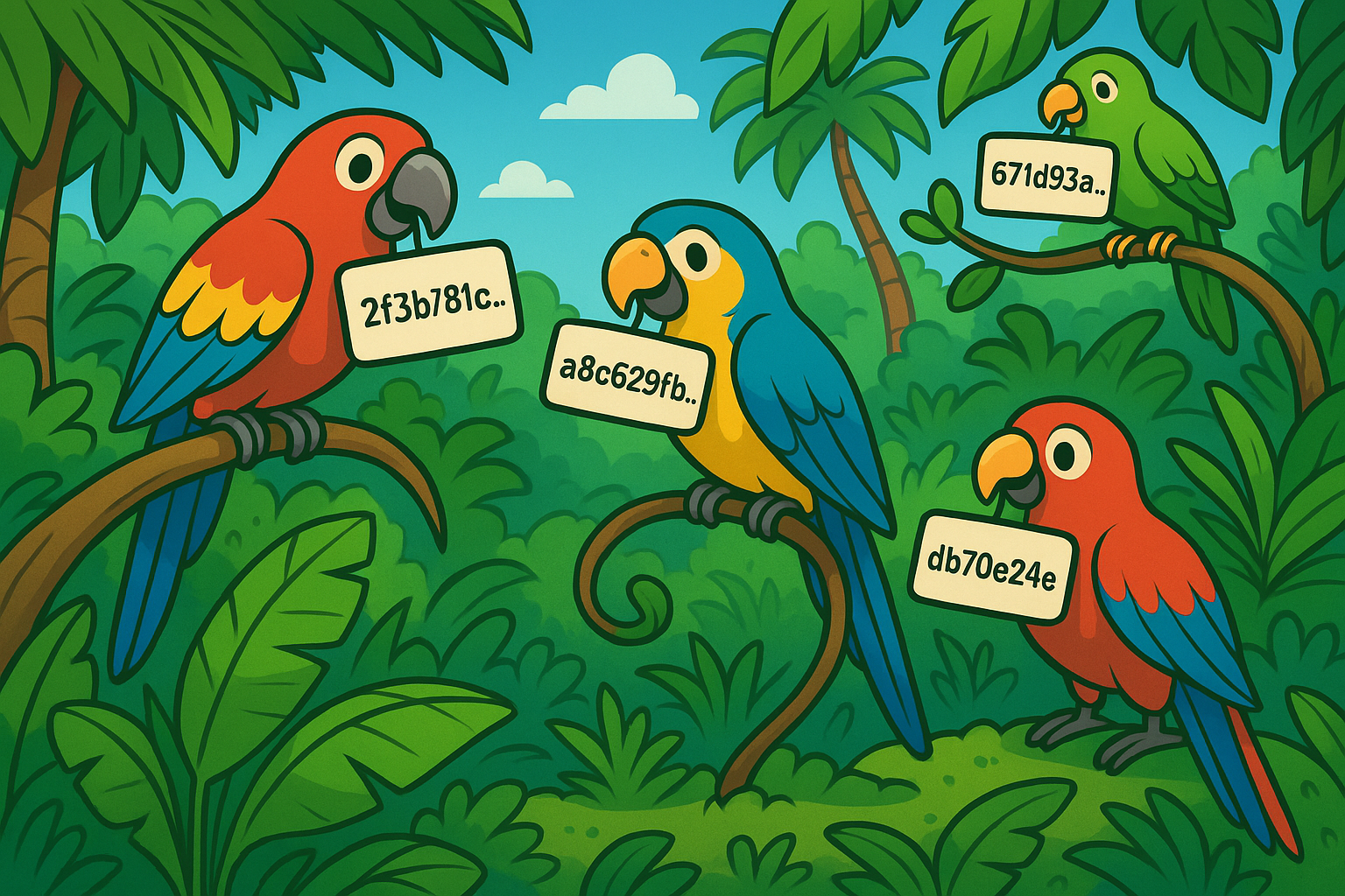 A visual representation of a digital identity or a simplified address.